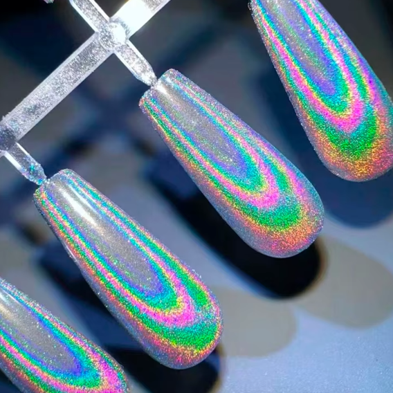 Holographic Nail Powder Mirror Chrome Pigment Glitter 0.2g - Universal Nail Supplies