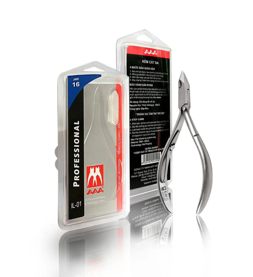 AAA Cuticle Nipper Size IL-01 -16 Jaw - Universal Nail Supplies