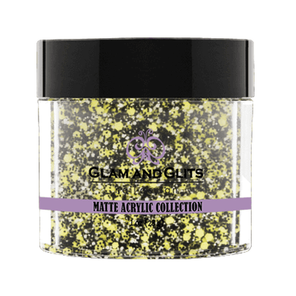 Glam and Glits Matte Acrylic Collection - Lemon Twist #MA608 - Universal Nail Supplies
