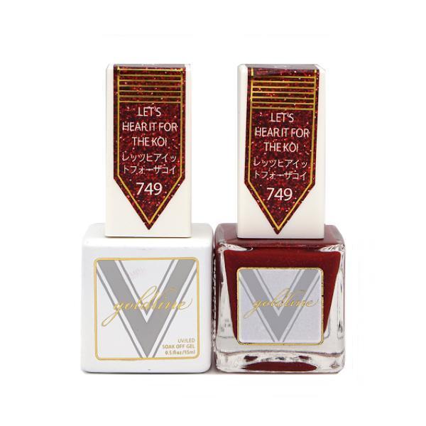 Vetro Goldline Gel + Matching Lacquer - Let's Hear It For The Kori #749 - Universal Nail Supplies
