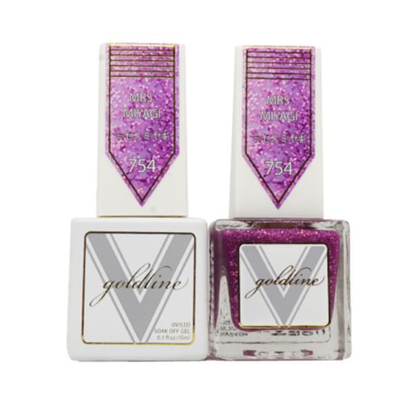 Vetro Goldline Gel + Matching Lacquer - Mrs. Miyagi #754 - Universal Nail Supplies