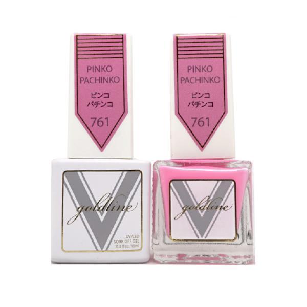 Vetro Goldline Gel + Matching Lacquer - Pinko Pachinko #761 - Universal Nail Supplies