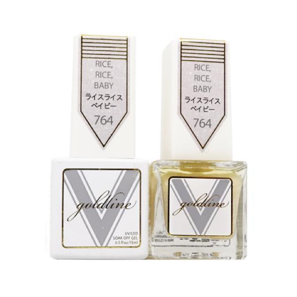 Vetro Goldline Gel + Matching Lacquer - Rice,Rice Baby #764 - Universal Nail Supplies