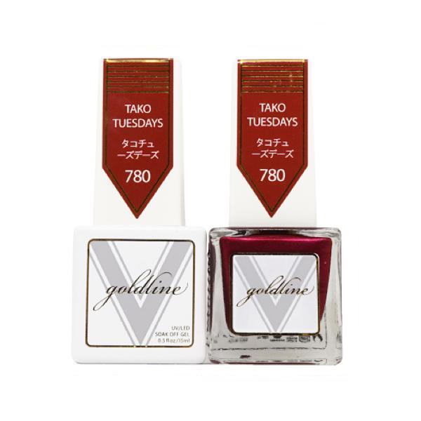 Vetro Goldline Gel + Matching Lacquer - Tako Tuesdays #780 - Universal Nail Supplies