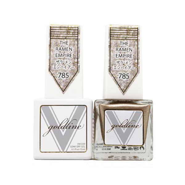 Vetro Goldline Gel + Matching Lacquer - The Ramen Empire #785 - Universal Nail Supplies