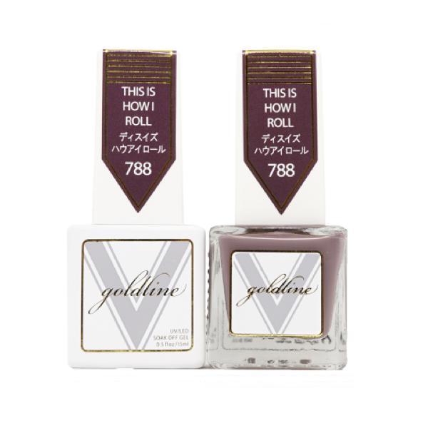 Vetro Goldline Gel + Matching Lacquer - This Is How I Roll #788 - Universal Nail Supplies