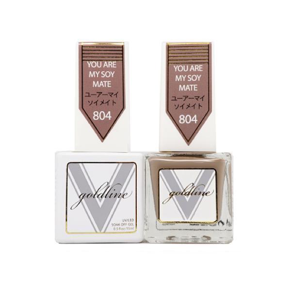 Vetro Goldline Gel + Matching Lacquer - You Are My Soy Mate #804 - Universal Nail Supplies