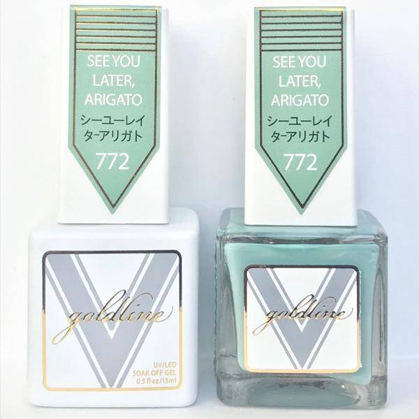 Vetro Goldline Gel + Matching Lacquer - See You Later, Arigato #772 - Universal Nail Supplies
