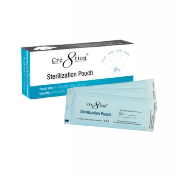 Cre8tion - 9cm x 23cm Disinfectant Sterilization Pouch 200 pcs #03012 - Universal Nail Supplies