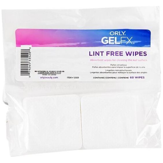 Orly Gel FX - Orly GelFX Lint Free Wipes (60 wipes) - Universal Nail Supplies
