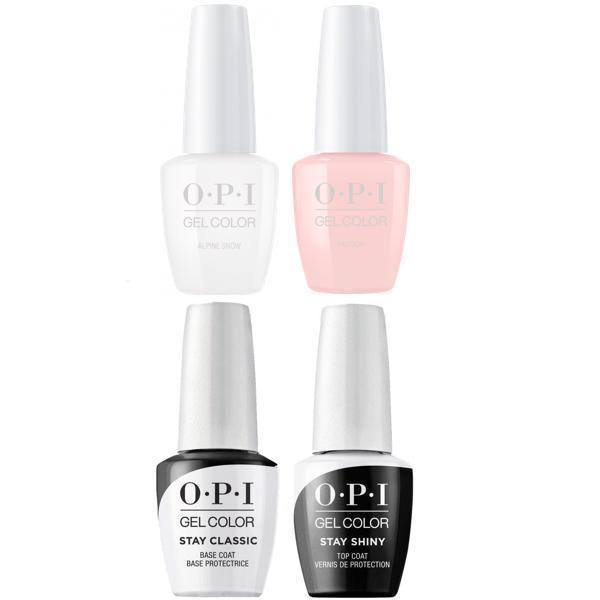 OPI GelColor French Manicure Alpine Snow & Passion + Base & Top - Universal Nail Supplies
