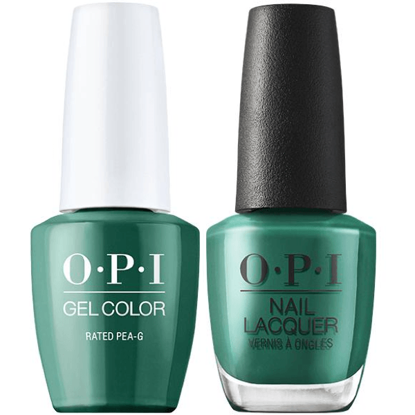 OPI GelColor + Matching Lacquer Rated Pea-G #H007 - Universal Nail Supplies