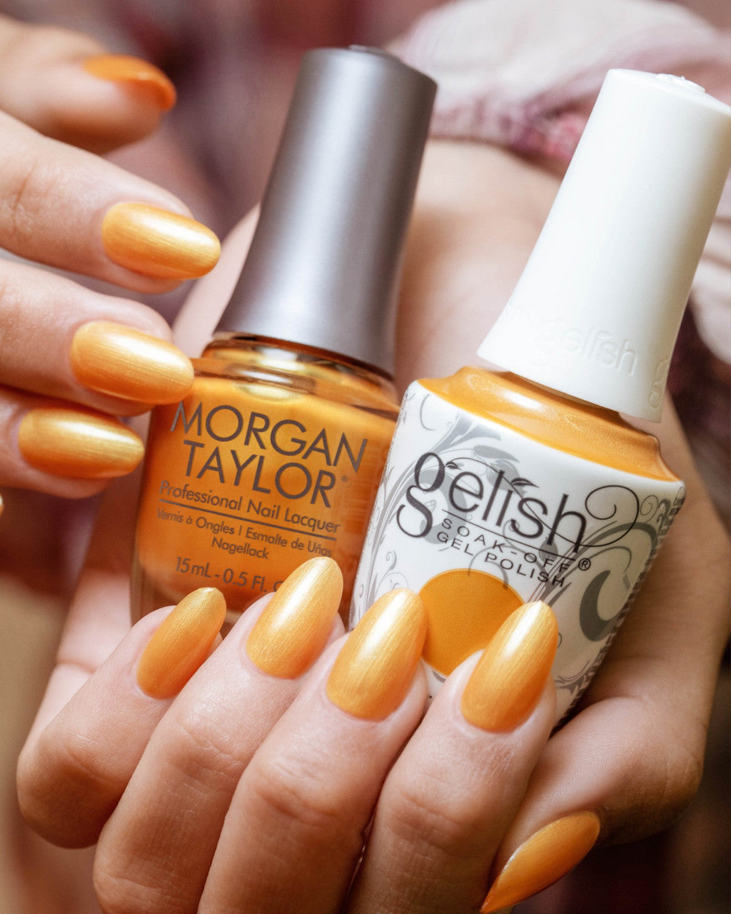 Gelish Gel Polish + Morgan Taylor Golden Hour Glow #1110498 - Universal Nail Supplies