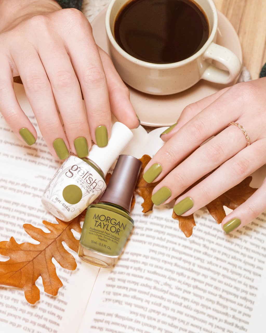 Gelish Gel Polish + Morgan Taylor Lost My Terrain Of Thought #1110496 - Universal Nail Supplies