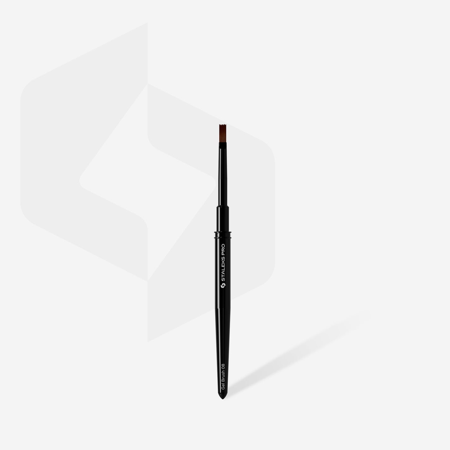 Straight brush for gel EXPERT width 6 mm / length 10 mm
