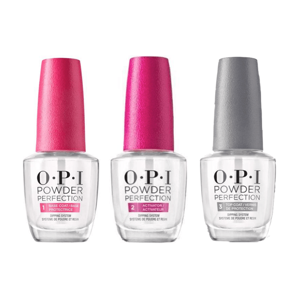 OPI Powder Perfection dipping system kit - Base coat + Activator + Top Coat. - Universal Nail Supplies