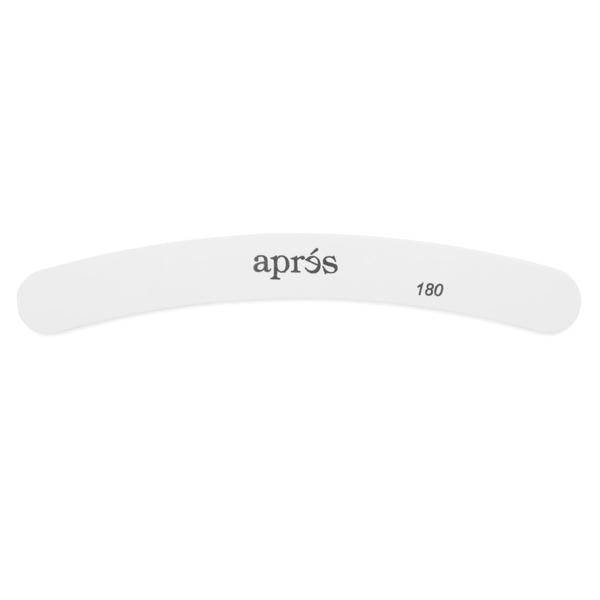Aprés Nail - Nail File 100/180 Grit - White Curve - Universal Nail Supplies