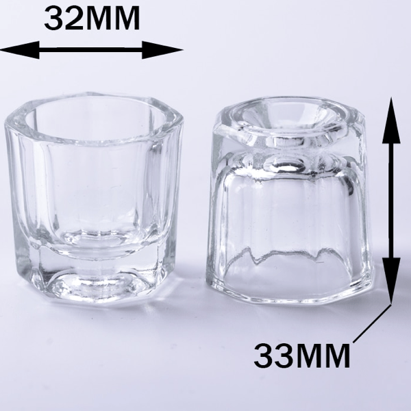 Born Pretty - Small Crystal Bowl Cup Dappen Dish - Universal Nail Supplies