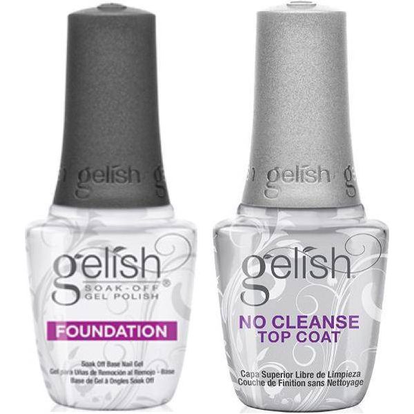 Harmony Gelish Foundation Base Coat & No Cleanse Top Coat - Universal Nail Supplies