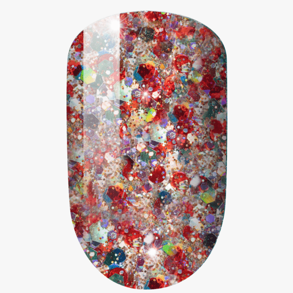 Lechat Perfect Match Sky dust Gel + Matching Lacquer - Solar Flare #SDMS03 - Universal Nail Supplies