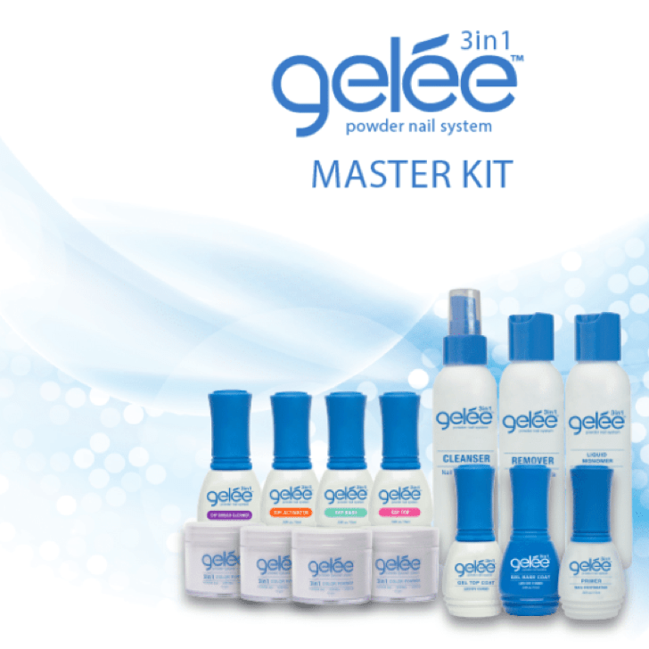 Lechat Powders - Gelee Powder 3 in 1 Master Kit - Universal Nail Supplies
