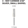Cre8tion Nail Bit Carbide Silver 3/32 CXX #17334