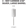 Cre8tion Nail Bit Carbide Silver 3/32 CX #17321