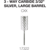 Cre8tion Nail Bit Carbide Silver 3/32 CXX #17322
