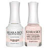 Kiara Sky Gel + Matching Lacquer - Peaches and Cream #646 (Clearance)
