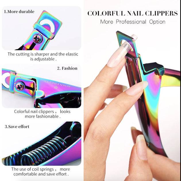 Cuticle Nipper False Nail Tips Clipper Round Edge Cutter Trimmer Stainless Steel Nail Art Tools - Universal Nail Supplies