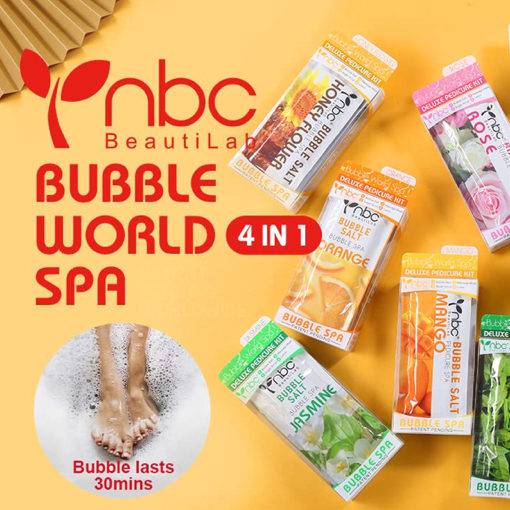 NBC Pedicure Spa Foot Care In A Box 4 Step Set - Orange Scent - Universal Nail Supplies