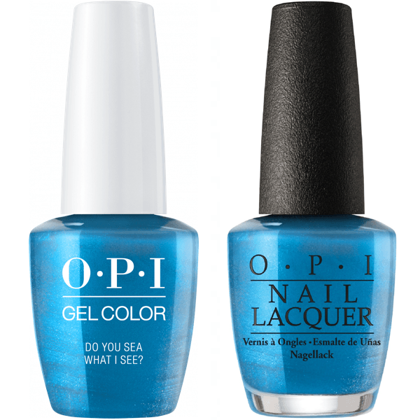 OPI GelColor + Matching Lacquer Do You Sea What I Sea? #F84 - Universal Nail Supplies