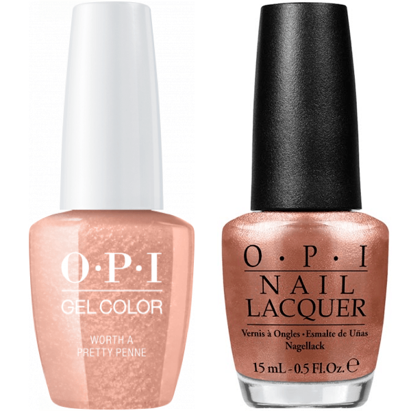 OPI GelColor + Matching Lacquer Worth A Pretty Penne #V27 - Universal Nail Supplies