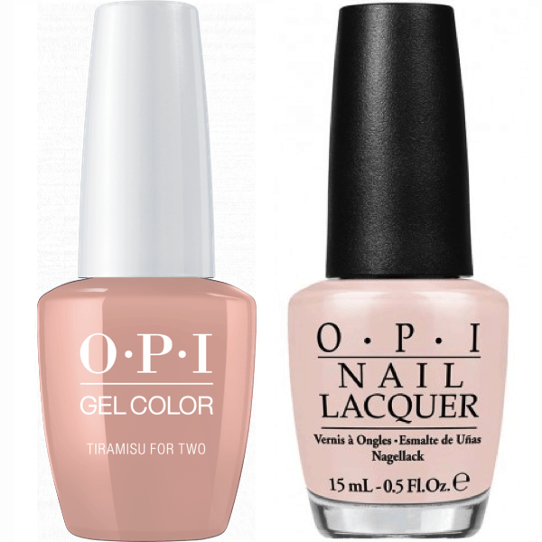OPI GelColor + Matching Lacquer Tiramisu For Two #V28 - Universal Nail Supplies