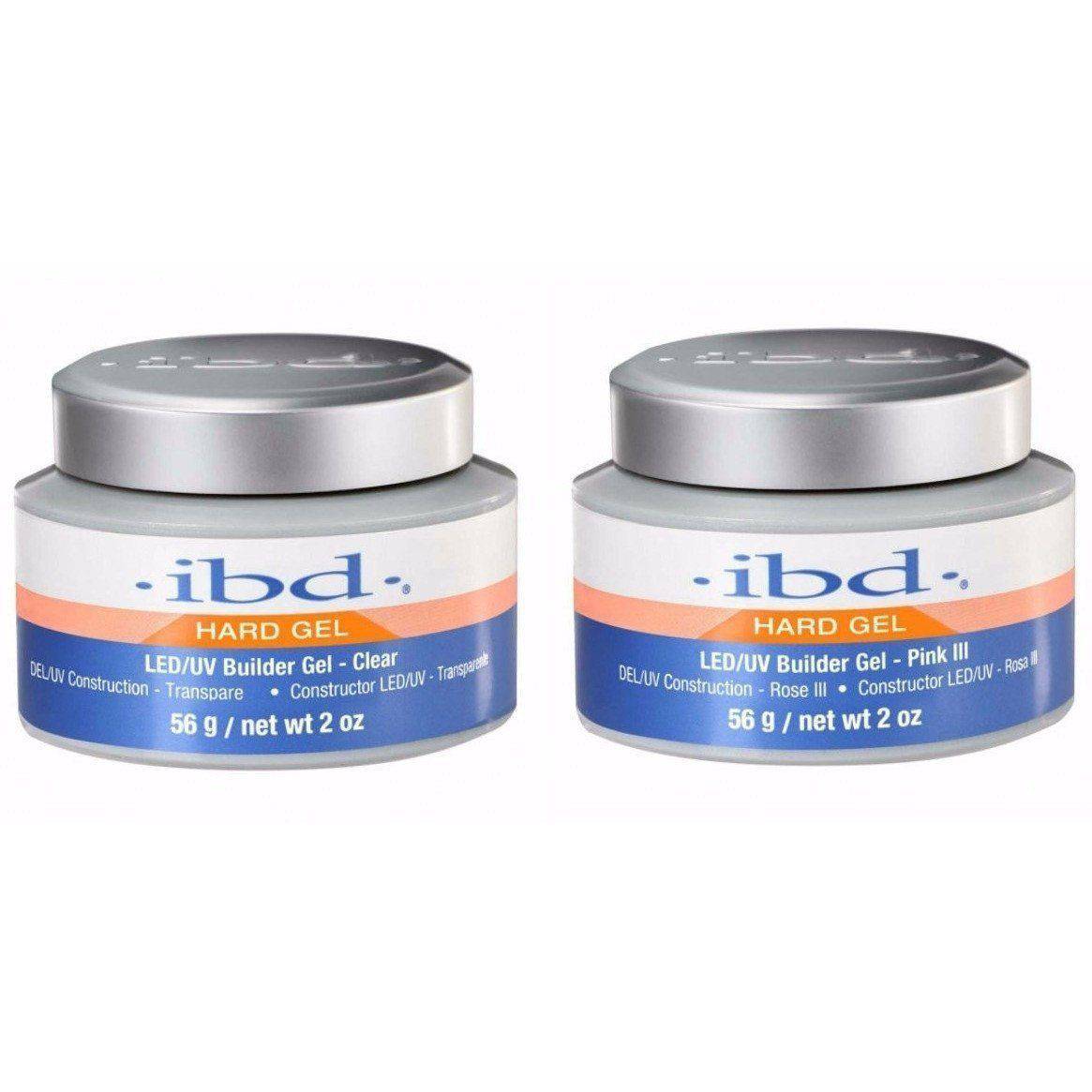 IBD Strong Builder Gel Clear + Pink - Universal Nail Supplies