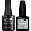 CND Creative Nail Design Shellac - Large Size Base & Xpress 5 Top