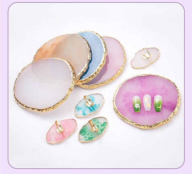 Resin Nail Palette Mixing Nail Polish Cream Display - Universal Nail Supplies