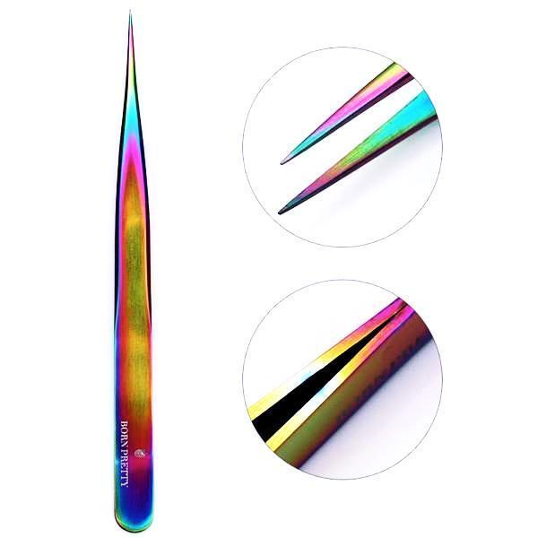 Born Pretty - Rainbow Tweezer #38328-1 - Universal Nail Supplies