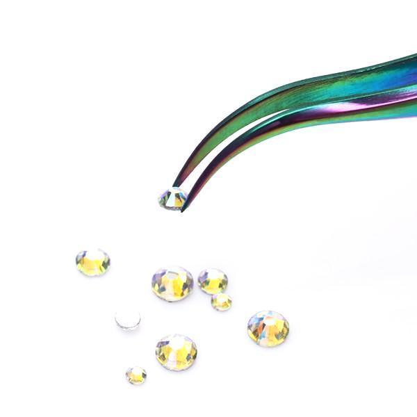 Born Pretty - Rainbow Tweezers Set of 2 #38328-1 & #38328-2 - Universal Nail Supplies