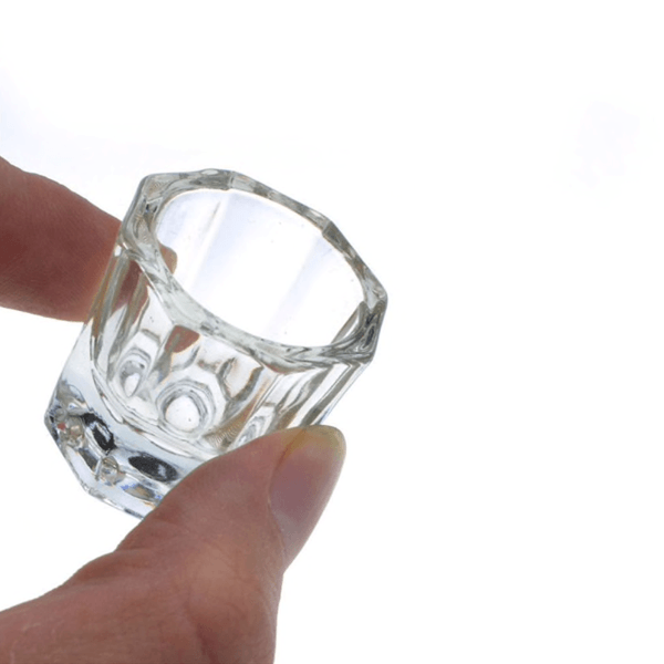 Glass Dish Acrylic Liquid Holder Container Crystal Bowl 1 Pcs #ND0351 - Universal Nail Supplies