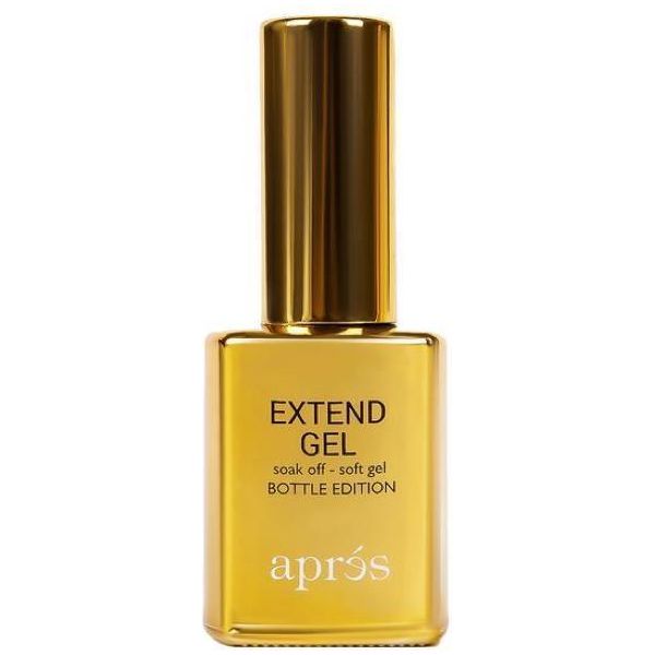 Aprés Nail Gel-X Nail Extensions - Extend Gel Gold Bottle Edition (Brush On) - Universal Nail Supplies