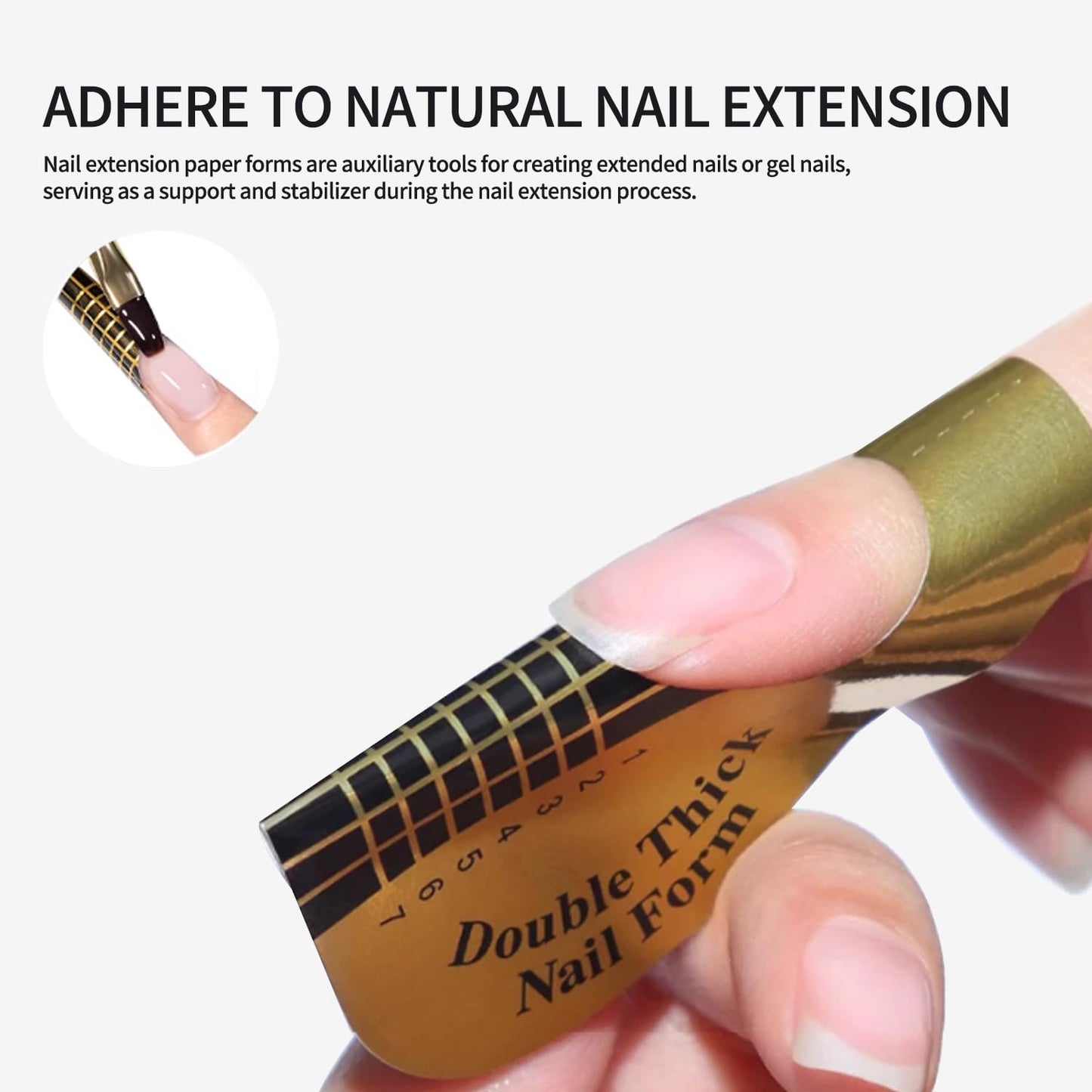 Nail Forms for Builder Gel & Acrylic 100pcs - Universal Nail Supplies