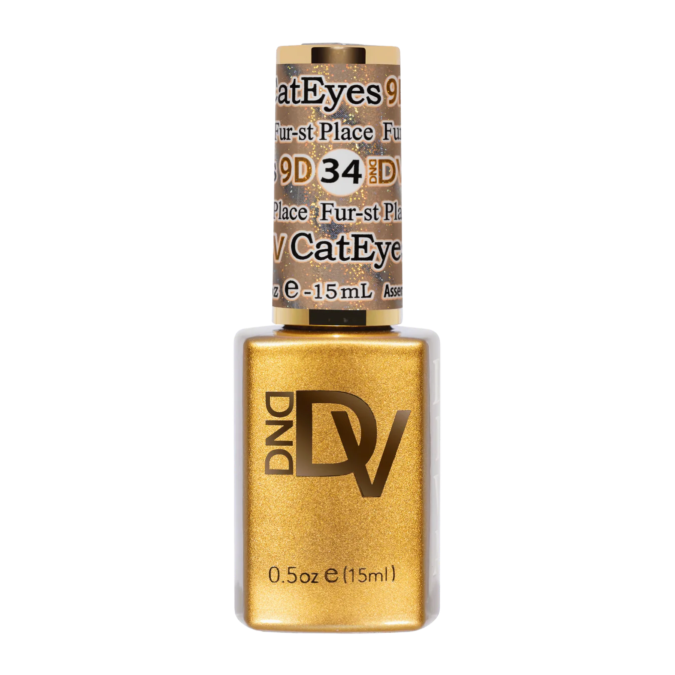Dnd Diva Gel Polish 9D Cat Eye Glassball #34 - Fur-st Place - Universal Nail Supplies