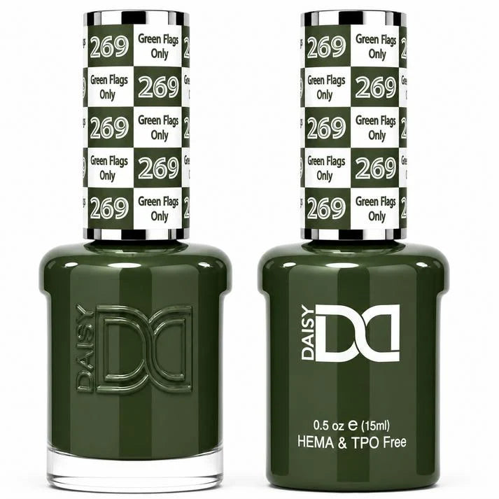 DND HEMA-TPO Free Gel & Lacquer Green Flags Only 269