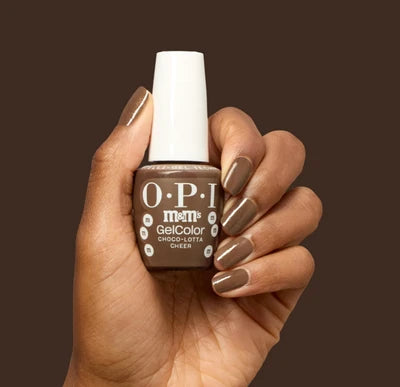 OPI M&M'S Intelli GelColor Choco-lotta Cheer GCHPT04 0.5 oz
