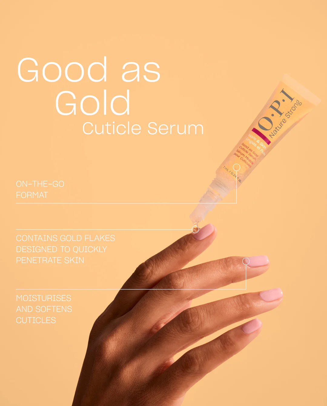 OPI Nature Strong Good as Gold Cuticle Serum 0.24oz