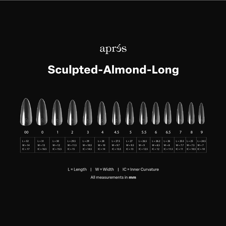 Aprés Nail Gel-X Extensions - Sculpted Almond Long V2 - Universal Nail Supplies