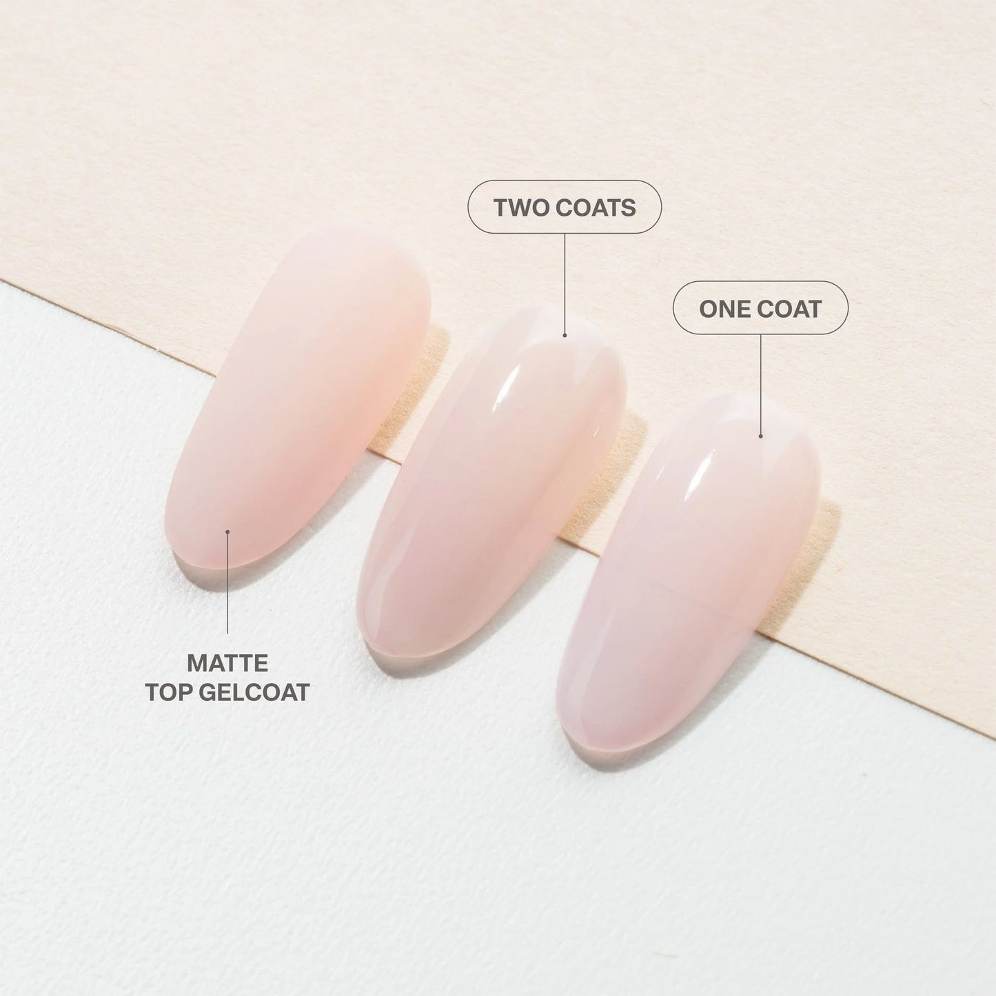 Aprés Nail Light & Shadow Pink Clouds Gel Polish in a soft pink shade, showing the smooth, glossy gel polish on nails.