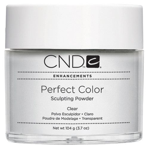 CND Sculpting Powder Clear Transparent 3.7 oz WHITE CAP - Universal Nail Supplies