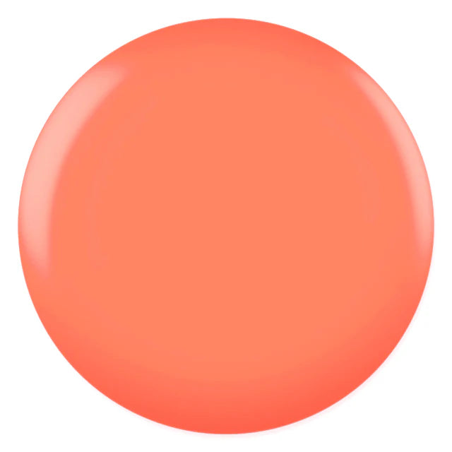 DND Daisy Gel Duo in Orange Smoothie #503 showing vibrant orange gel nail polish and lacquer in a sleek bottle.